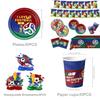 Soccer Global Football Cup Celebration Decor Pack With Flags And Table Cover For Events