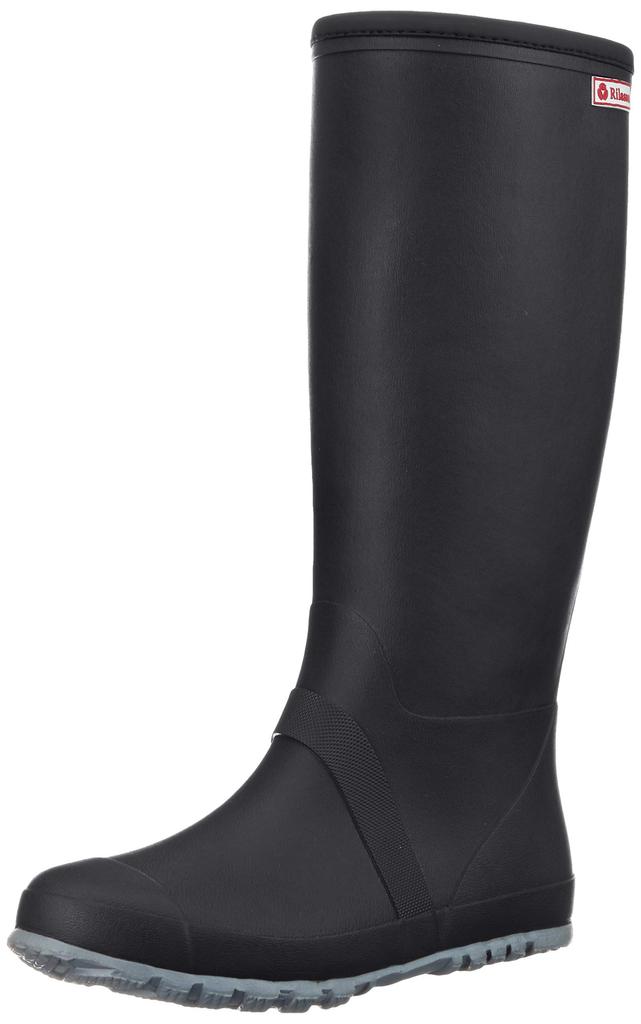 Lilassa Foldable Rain Size Size Cm Women's Boots, 222, Black, 24.5-25.0