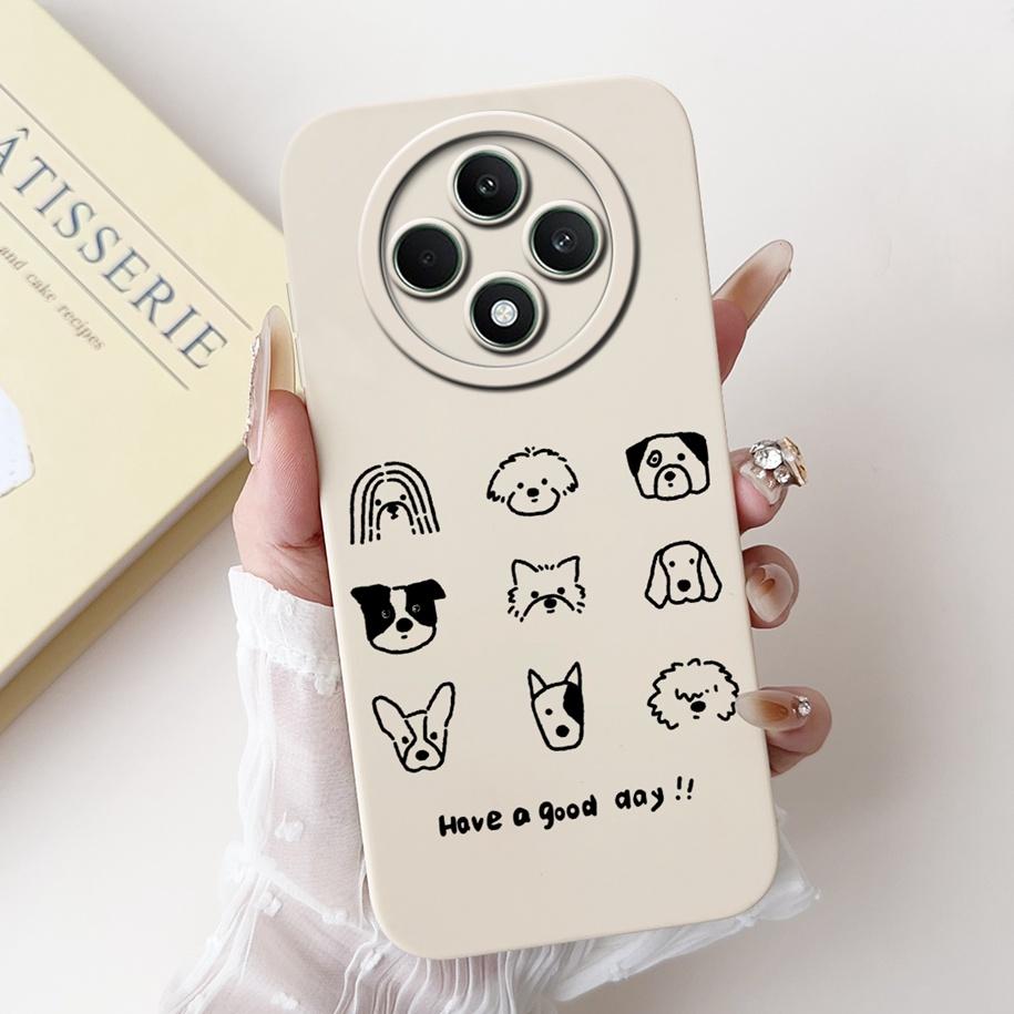 For OPPO Reno 12F 5G Case CPH2637 Lovely Panda Rabbit Liquid Silicone Durable Back Cover For OPPO Reno12F Reno12 FS F27 5G Coque