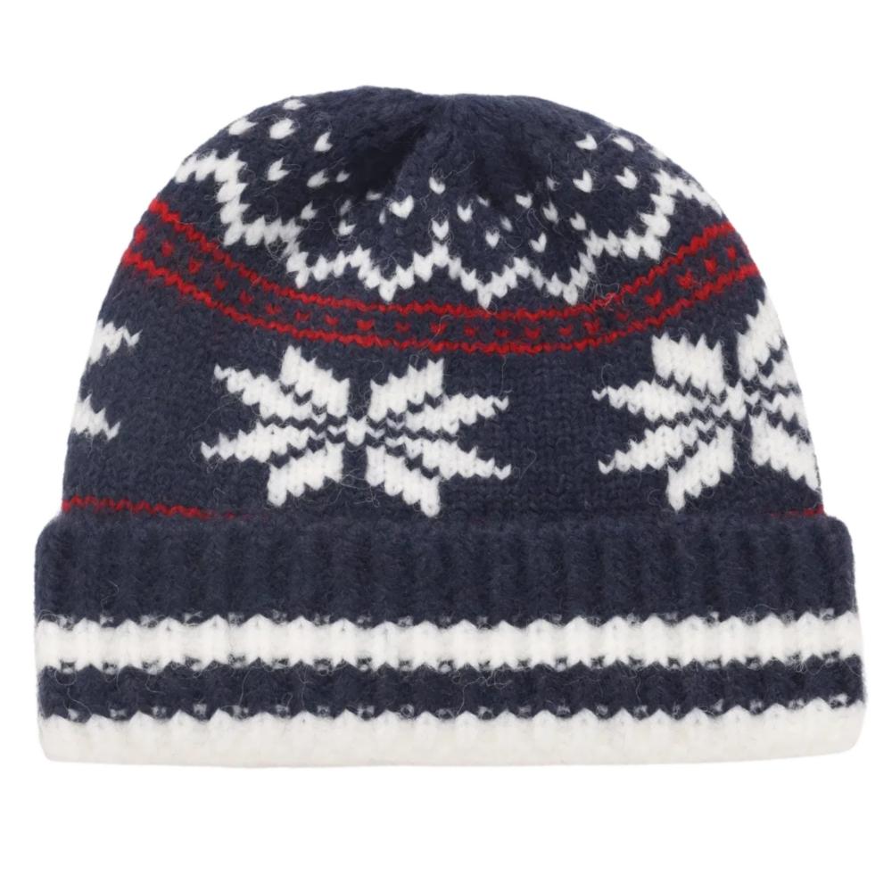 New Style Slouchy Beanie Hats Winter Warm Cap Hats Y2K Cap For Women Snowflake Marked Embroidery Winter Knitted Girl Hats Gift