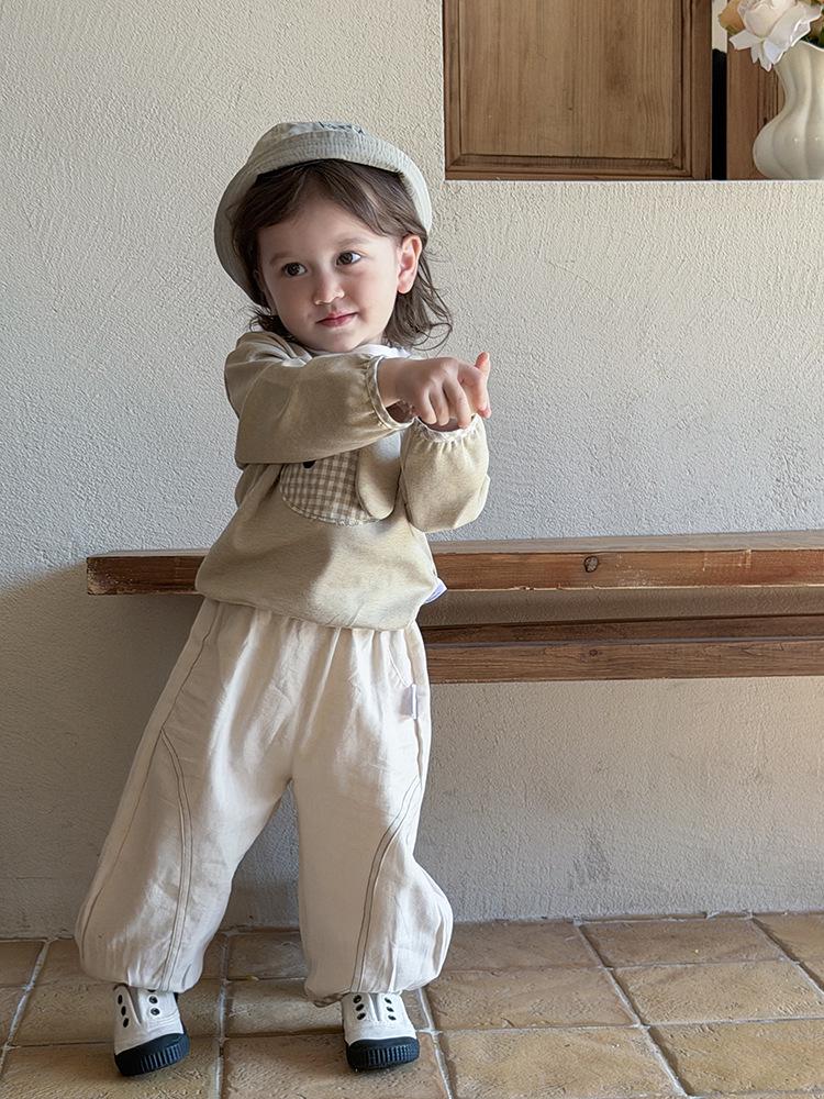 Koreanischer Stil Erster Geburtstag Baby & Kleinkind Frühling Hoodie und Jogginghosen Set