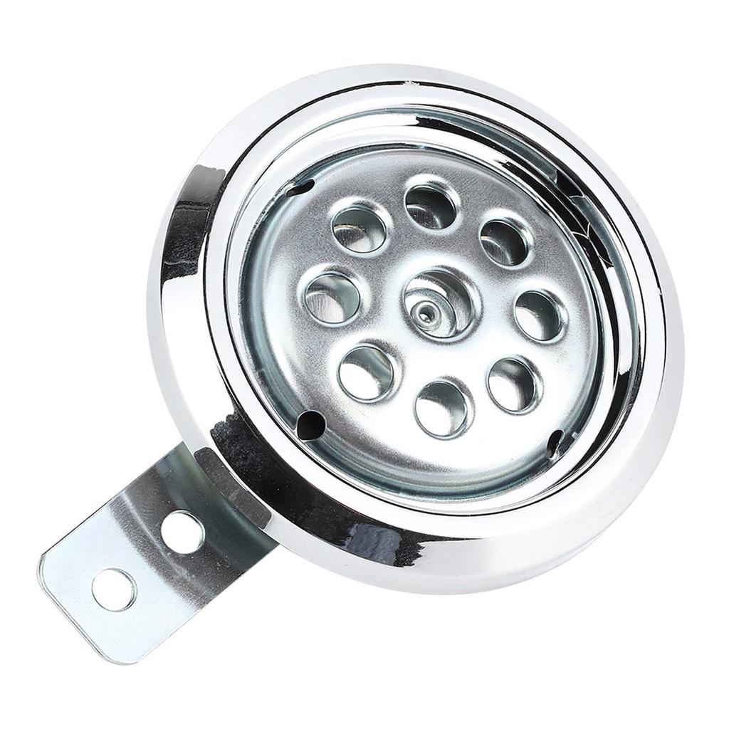 Universal Motorrad Hupe Wasserdicht 105dB Laut 12V 85mm WHoneycomb Chrom Abdeckung