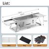 Barbecue Grill Barbecue Grill Household Indoor Outdoor Camping Charcoal Stainless Steel Portable Folding Barbecue Rack