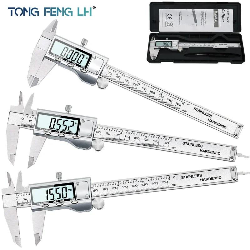 Stainless Steel Electronic Digital Vernier Caliper Metal Micrometer Measuring TON09 6-Inch 150mm