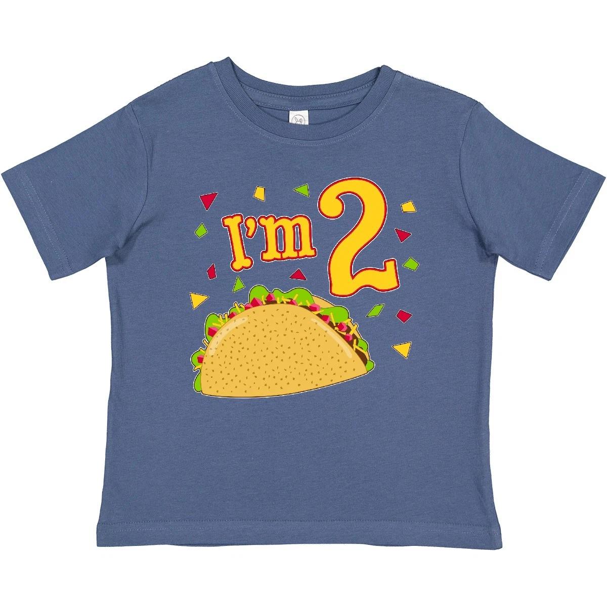 Inktastic I m Two- Taco Birthday Party Baby T-Shirt Birthdays Second 2nd 2 Year 130