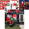 Christmas Inflatable Climbing Santa Claus With Led Outdoor Decor For Festive Yard Display