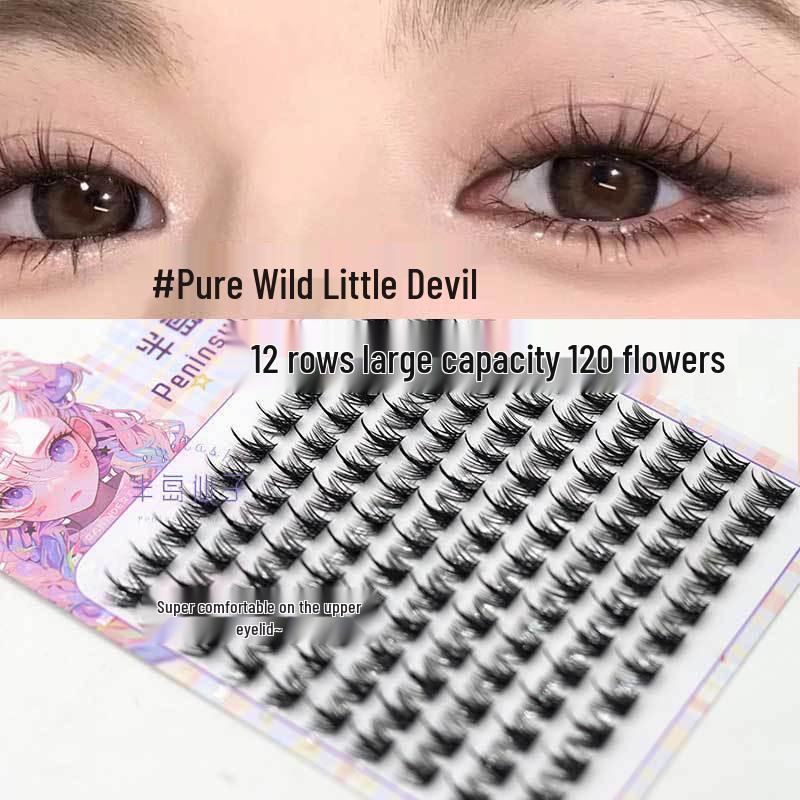 "Cílios postiços Lazy Trilogy Sunflower White Moonlight Magic Fairy Curl"
