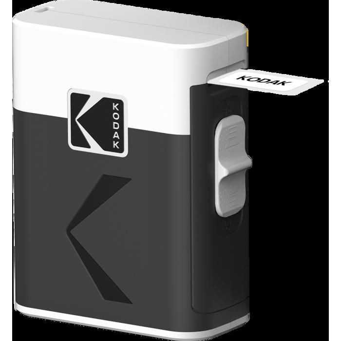 KODAK Memo Label ERA M50 - Imprimante d'Étiquettes, Bluetooth, iOS/Android, 4 Couleurs de Papier Incluses, Design Compact - Blanc