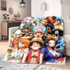 ONE PIECE Anime Print Blanket Warm Comfortable Flannel Blanket Suitable for Bedrooms,Sofas, Beds,Chairs,Travel -QIAO89