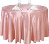 Rund Bordduk Sateng Borddeksel Gull Polyester for Bryllup/Bankett/Restaurant -Silkeaktig Sateng Spisebord Myke Borddekorasjoner