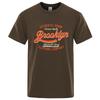 Letter, Brooklyn, New York City, Usa T Shirt Men Fashion O-Neck Tshirts Summer Cotton Tops Fashion Loose Street Hip Hop T-Shirts