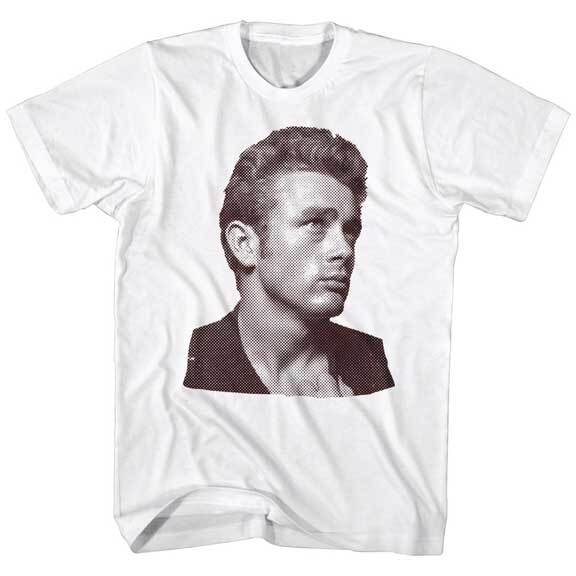 James Dean 1950 Icon Rebel Side Bust Photo Men T Shirt L