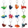 12 Pieces Dinosaur Keychains Keyrings Decoration for Birthday Party Supplies