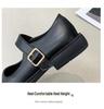 Mary Jane Women's 2025 Retro Japanese Leather Shoes - Casual Korean & British Style, Thick Sole, Round Toe