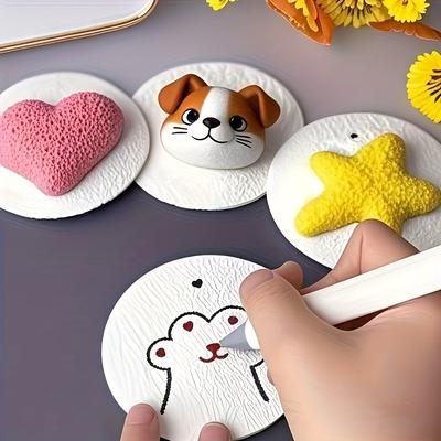 DIY 3D Art Paper, 10pcs Water-Activated Expansion Drawing Paper, Handmade 3D Foam Texture Creative Painting Paper