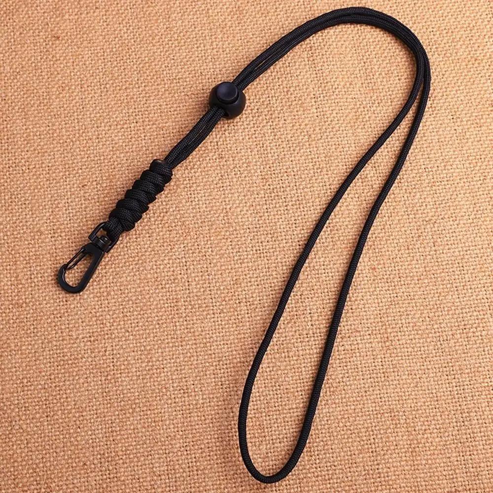 8 Styles Rotatable Buckle High Strength Parachute Cord Paracord Keychain Lanyard Backpack Key Ring Neck Hanging Rope