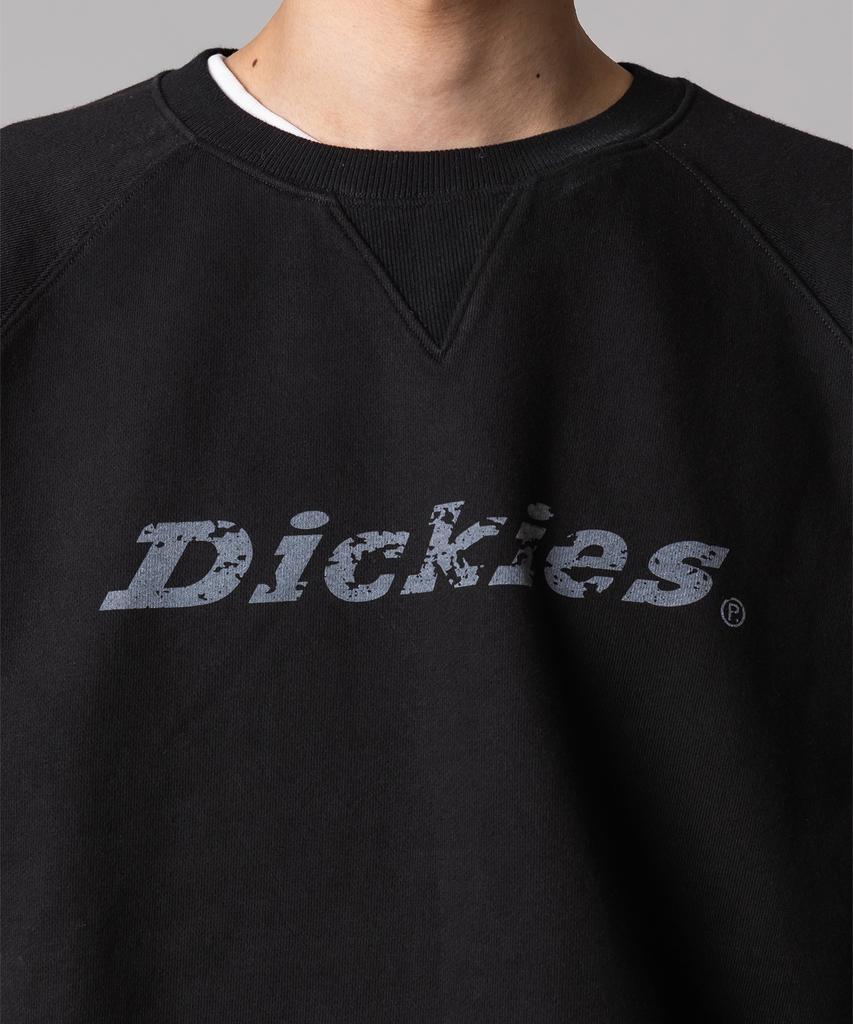 DICKIES Stone Texture Font Logo Sweatshirt Black