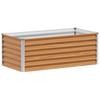 Raised Bed Light Brown 98 X 50 X 36 Cm Galvanized Steel