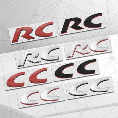 Adesivo Emblema Traseiro de Porta-malas de Carro LOGO Decorativo Metálico 3D Auto RC CC Badge Para 208 206 308 307 107 407 2008 RCZ Racing Coupe Cabriolet