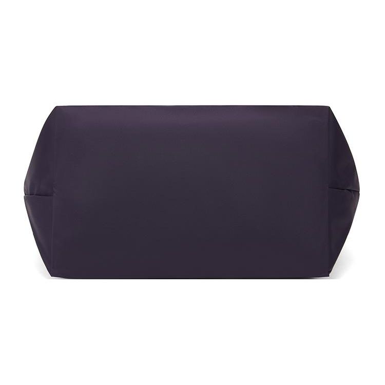 Longchamp Logo Snap Zipper Closure Solid Color Fabric Dumpling Bag Women Handbags Purple 1899919645