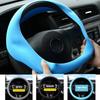 Silicone Car Steering Wheel Cover Elastic Protetive Cover Multi Color Auto Interior Silica Gel Decoration Covers For Men Women
