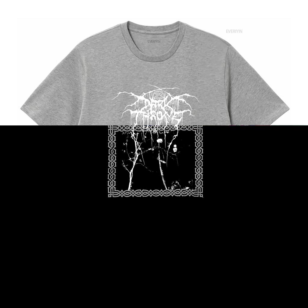 1993 DARKTHRONE TAAKEFERD 90s Vintage Death Metal T Shirt Rare Size XL vintage Washed streetwear graphic Unisex Breathable