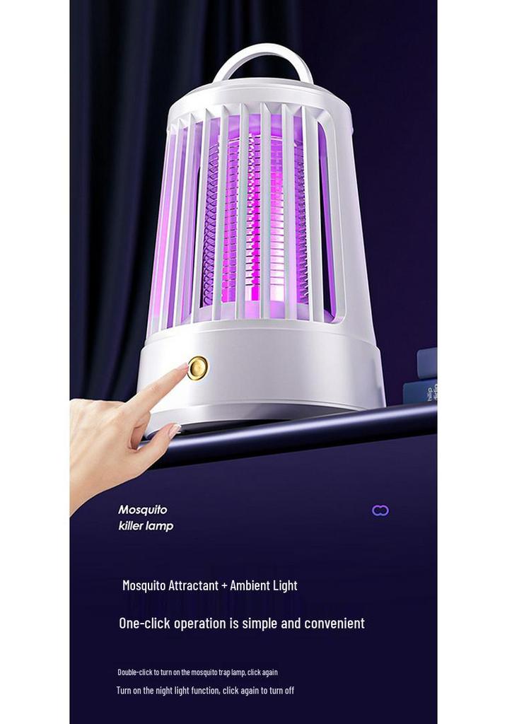 Rechargeable Electric Mosquito Killer Lamp: Indoor & Outdoor Photocatalyst Repellent