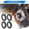 100.1mm To 60.1mm Car Wheel Hub Centric Rings Black Polycarbonate 4 Pcs