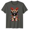 Christmas Dog Holiday Festive Unisexs TShirt Unisexs Tee Graphic Unisex Top