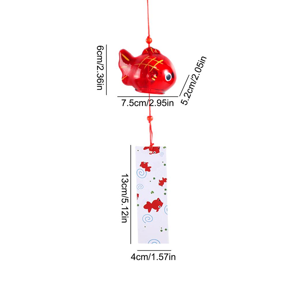 Japanese Style Cherry Blossom Wind Chimes Romantic Flower Blossom Small Wind Bells Decoration Home Glass Japan Styles Pendant