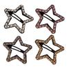 Hairpins Rhinestones Shining Hollow Five-Pointed Star Shape Hair Clips Stable Non-Damaging Hair
