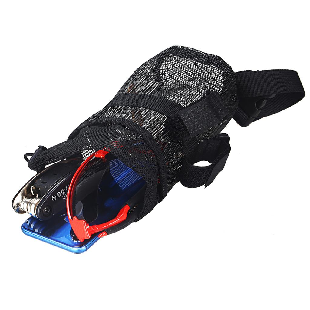 Bike Cup Holder Bicycle Handlebar Mesh Water Bottle Holder Cycling Speaker Tool Storage Bag Pouch