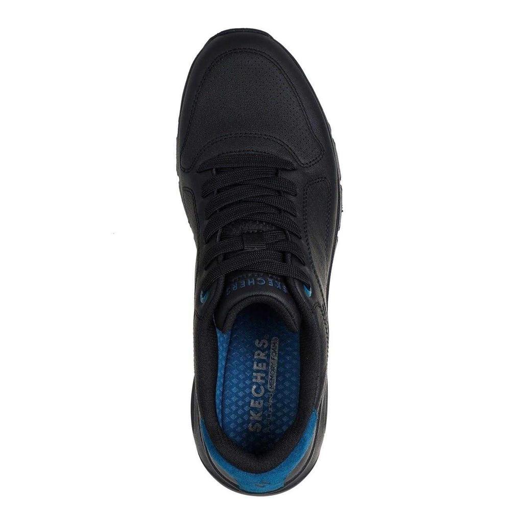 Skechers Mens Decorative Leather Air Cushioned Trainers