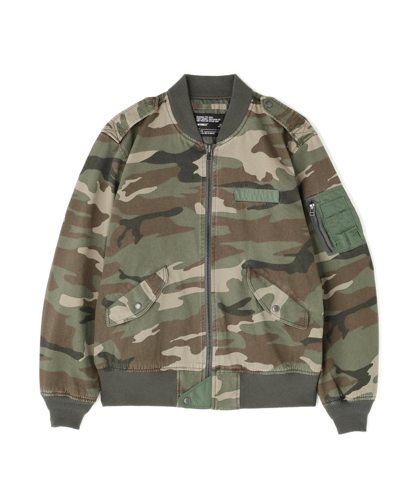 AVIREX WEB&DEPOT Exclusive CAMOUFLAGE L-2B Jacket Men's L 311 Olive Camo 783-5252037