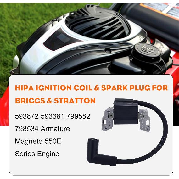 Hipa 593872 Ignition Coil for BS 593381 799582 798534 Armature Magneto