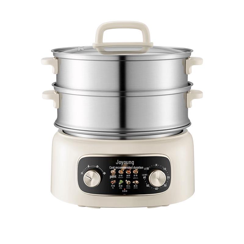 Joyoung 15.5L 3-Layer 304 Stainless Steel Multi-Function Electric Steamer CN plug (adapter included)
