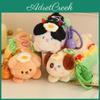 Soft Crystal Plush Hot Dog Keychain Charming Dog Plush Pendant For Backpacks