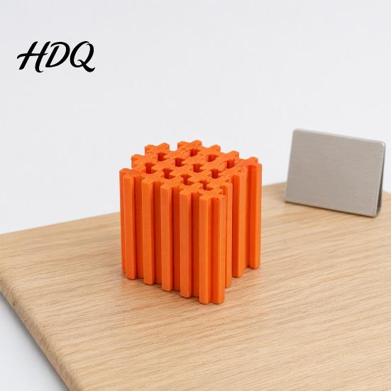 Desktop Ornament 3D Printed Slime Cube Fidget Toy Squishy Puzzle Stress Relief