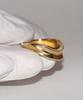 Siega House 2-Layered Fold Ring (Glossy- Gold)