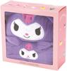 Towel Gift Set (2 Pieces): Hair Drying Towel, Hooded Bath Poncho, and Quick-Drying, Sanrio Kuromi SET1083