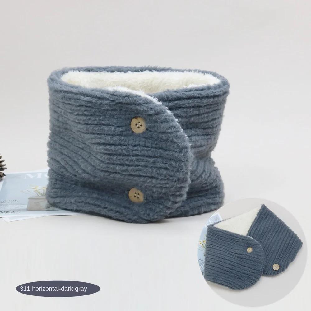 Bib Thermal Neck Warmer Windproof Snood Cowl Tube Couple Warm Neck Cover Plush Scarf  Unisex