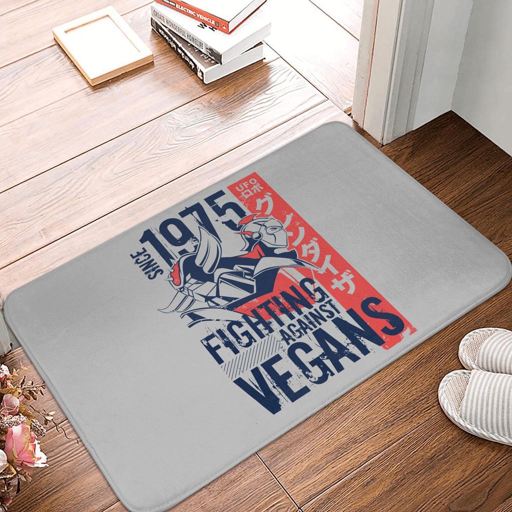 UFO Robot Mazinger Z Front Door Floor Entrance Mats Outdoor Anime Bath Kitchen Doormat Bedroom Carpet Rug