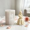 Mother Theme Girl Holding Baby Silicone Mold, 3D Sculpted Mold for Aromatherapy Candle Plaster Ornament Handmade Soap DIY Crafts