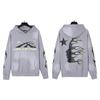 Mens Womens Oversized Hooded Sweatshirt Streetwear Vintage Washed Cotton Pullover Casual Long Sleeve