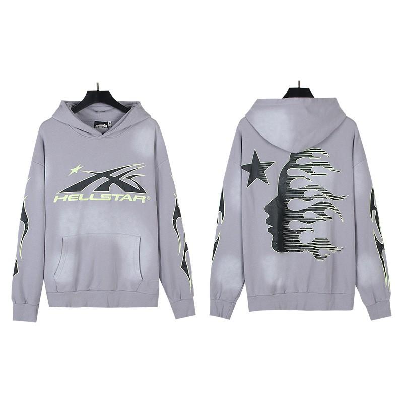 Mens Womens Oversized Hooded Sweatshirt Streetwear Vintage Washed Cotton Pullover Casual Long Sleeve