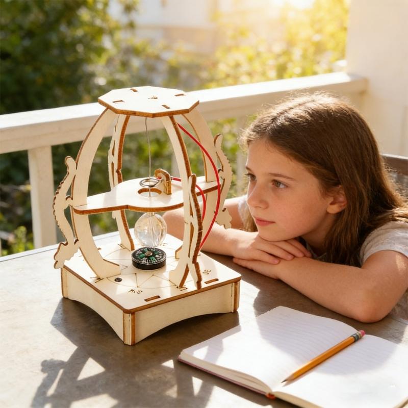 Educational Wooden Earthquakes Alarm Maker Earthquakes Detector Model Set For Students STEM Activity And School Projects