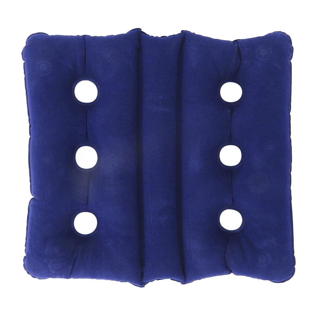 Inflatable Wheelchair Cushion Foldable Breathable Pressure Sore Cushion with 6 Ventilation Holes for Office Chair