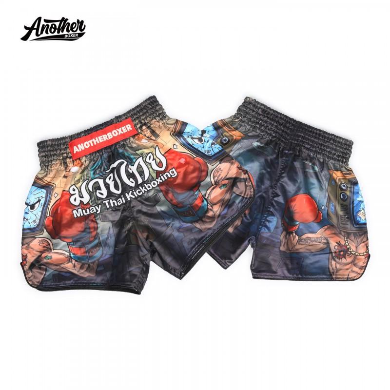 Kids Muay Thai Shorts Boxing MMA Kickboxing Training Gym Wear Lightweight Breathable Sport