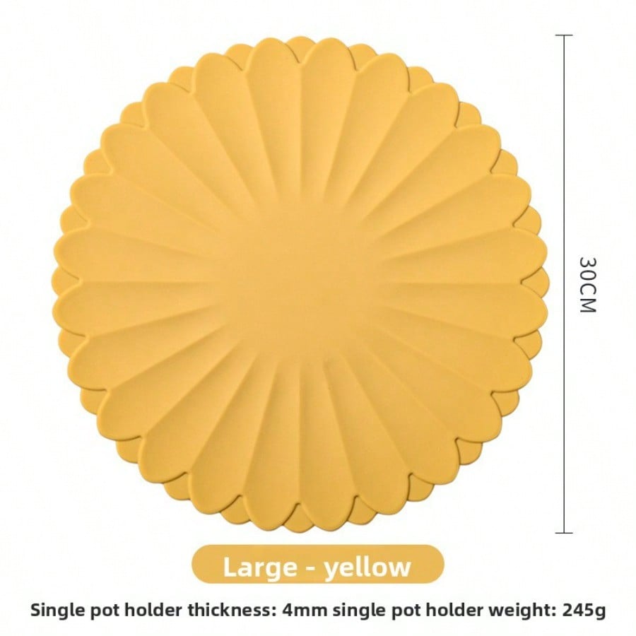 30cm Modern simple durable heat insulation placemat, silicone anti-scalding and high temperature resistant bowl mat