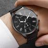 2PCS Men Business Watches Fashion Arabic Roma Dial Quartz Watch for Man Black Clock Reloj Hombre